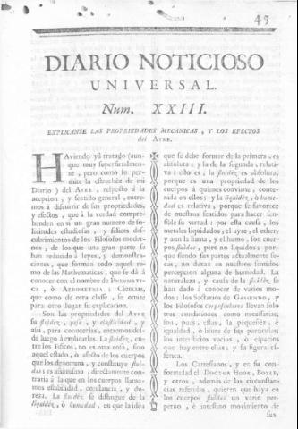 'Diario noticioso, curioso, erudito y comercial público y económico' - Número 23 - 1759 enero 30