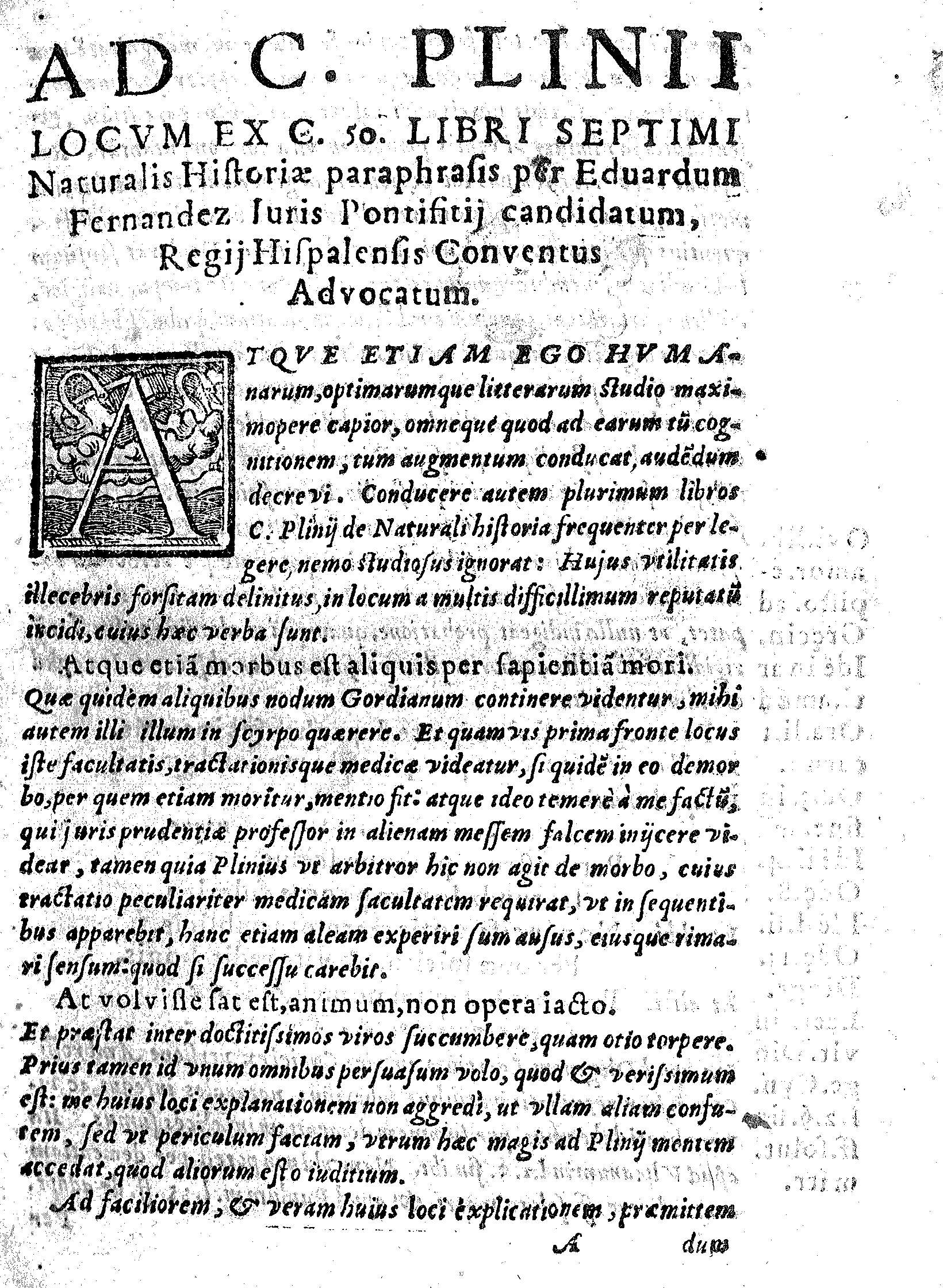 Ad C. Plinii Locum Ex C. 50 Libri Septimi Naturalis Historiae ...