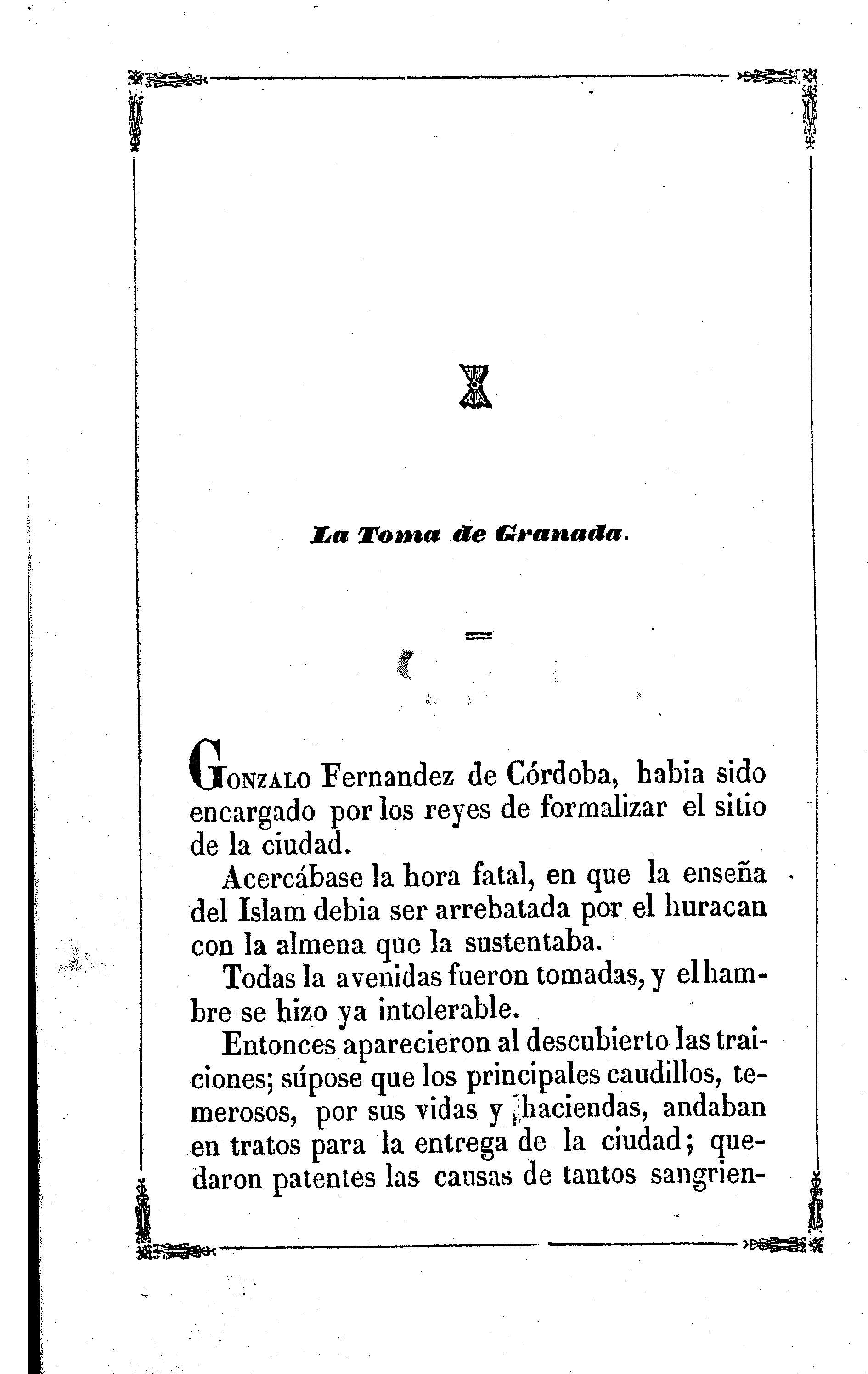 X. La Toma de Granada