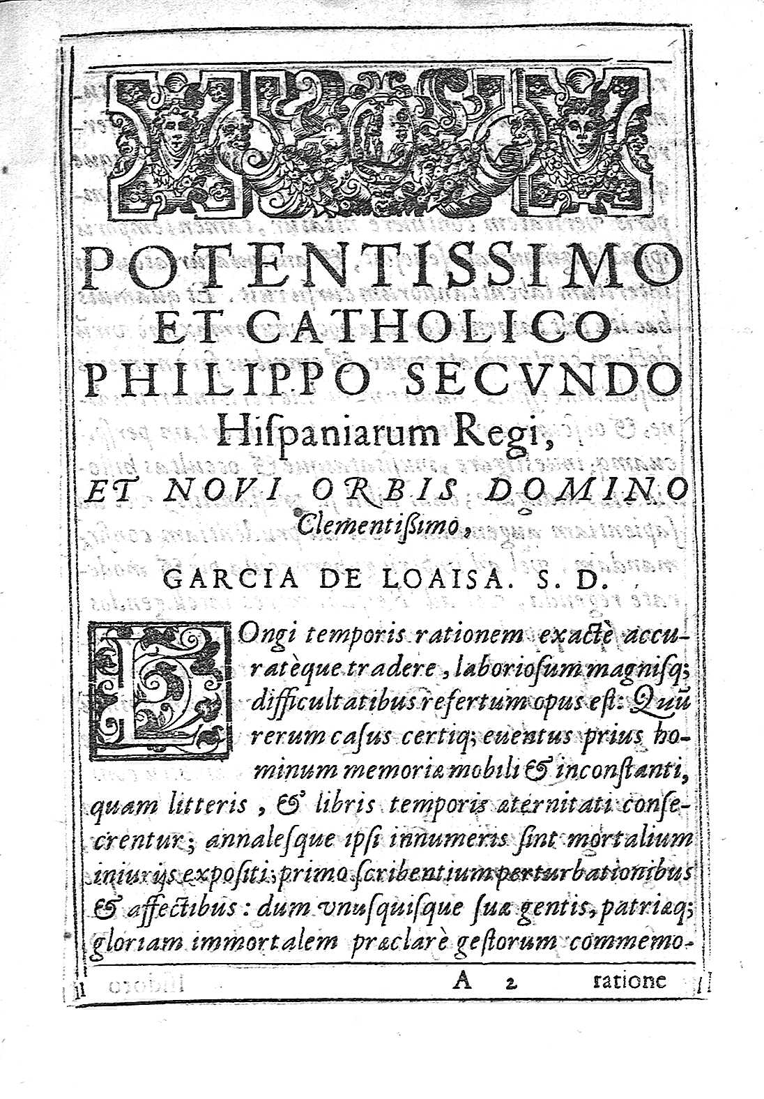 Potentissimo et Catholico Philippo Secundo...