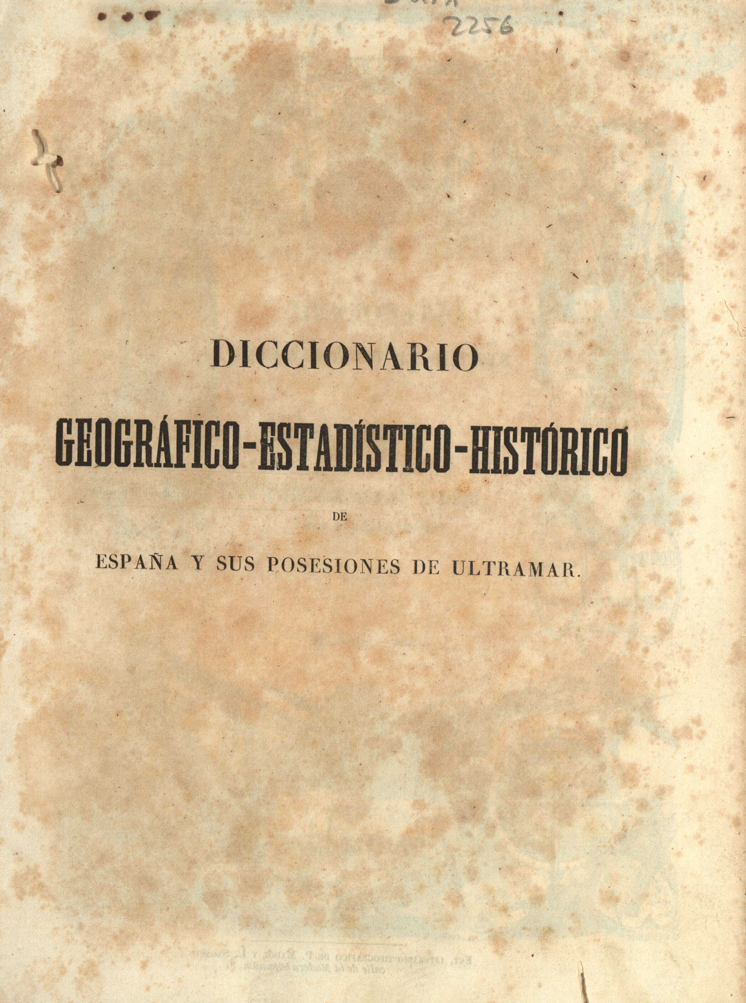 Diccionario geográfico-estadístico-histórico