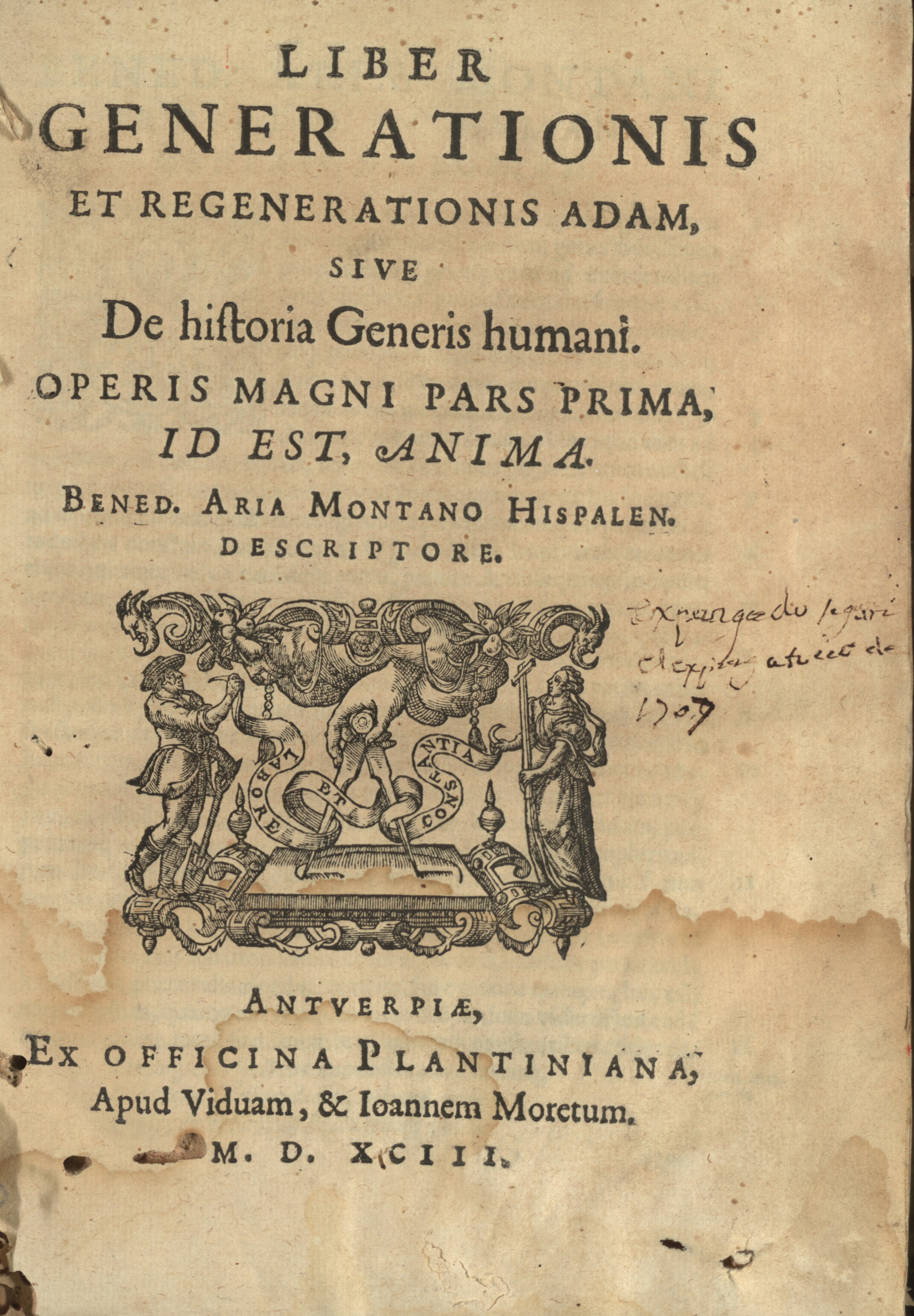 Liber generationis et regenerationis Adam, sive De historia Generis humani ...