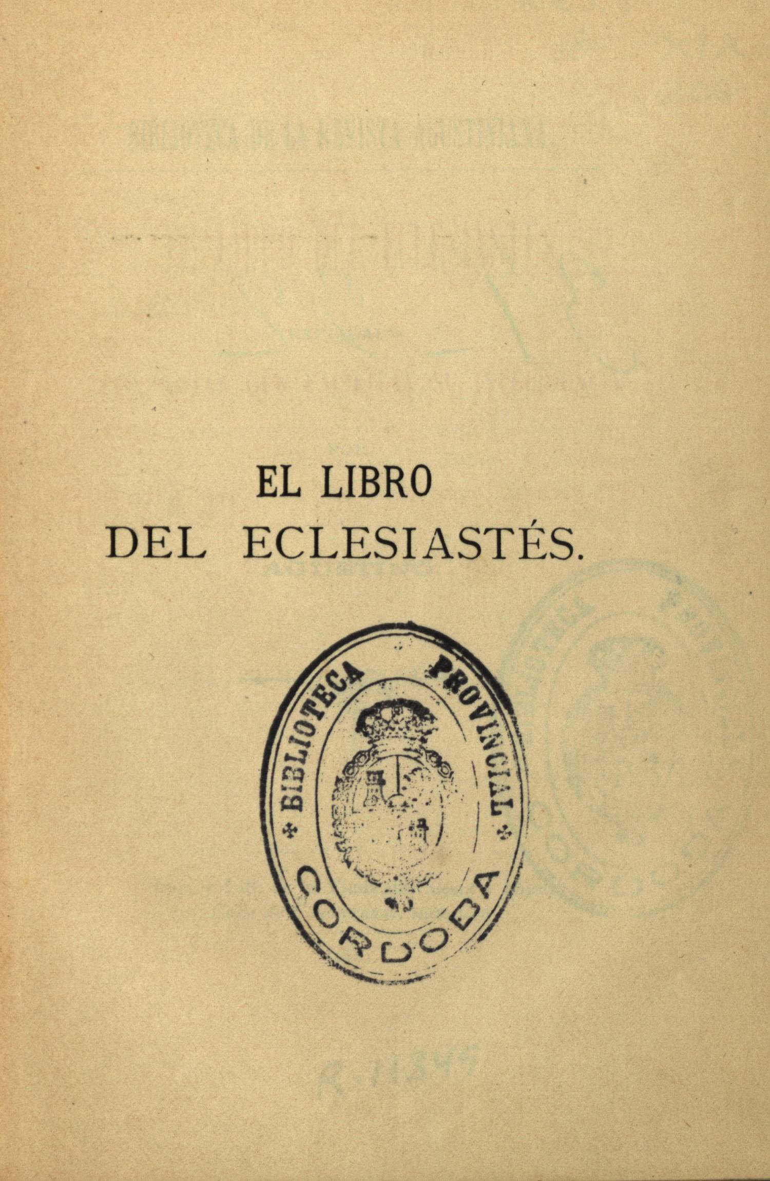 El libro del Eclesiastés
