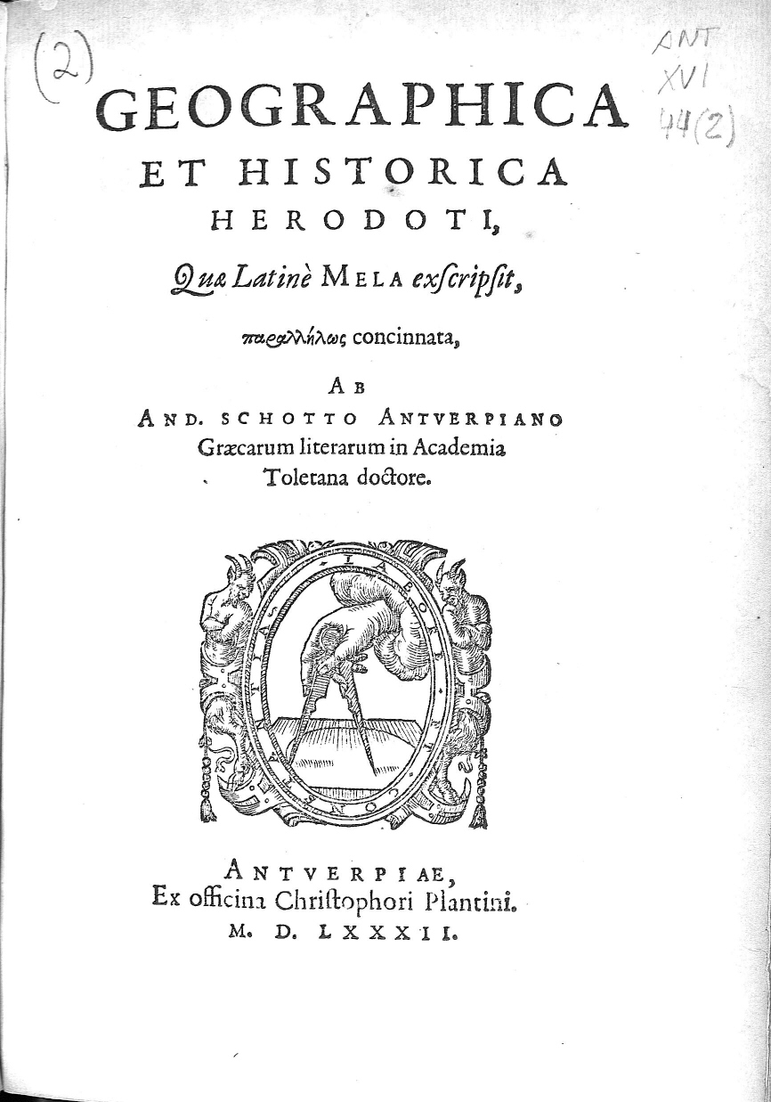 Geographica et historica Herodoti, quae Latinè Mela...