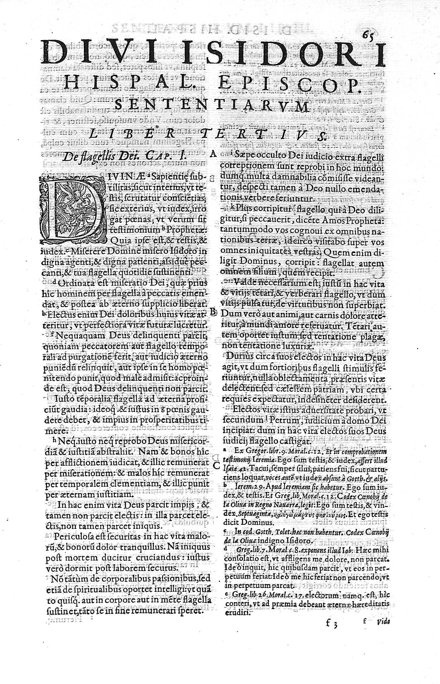 [Liber Tertius] f 3