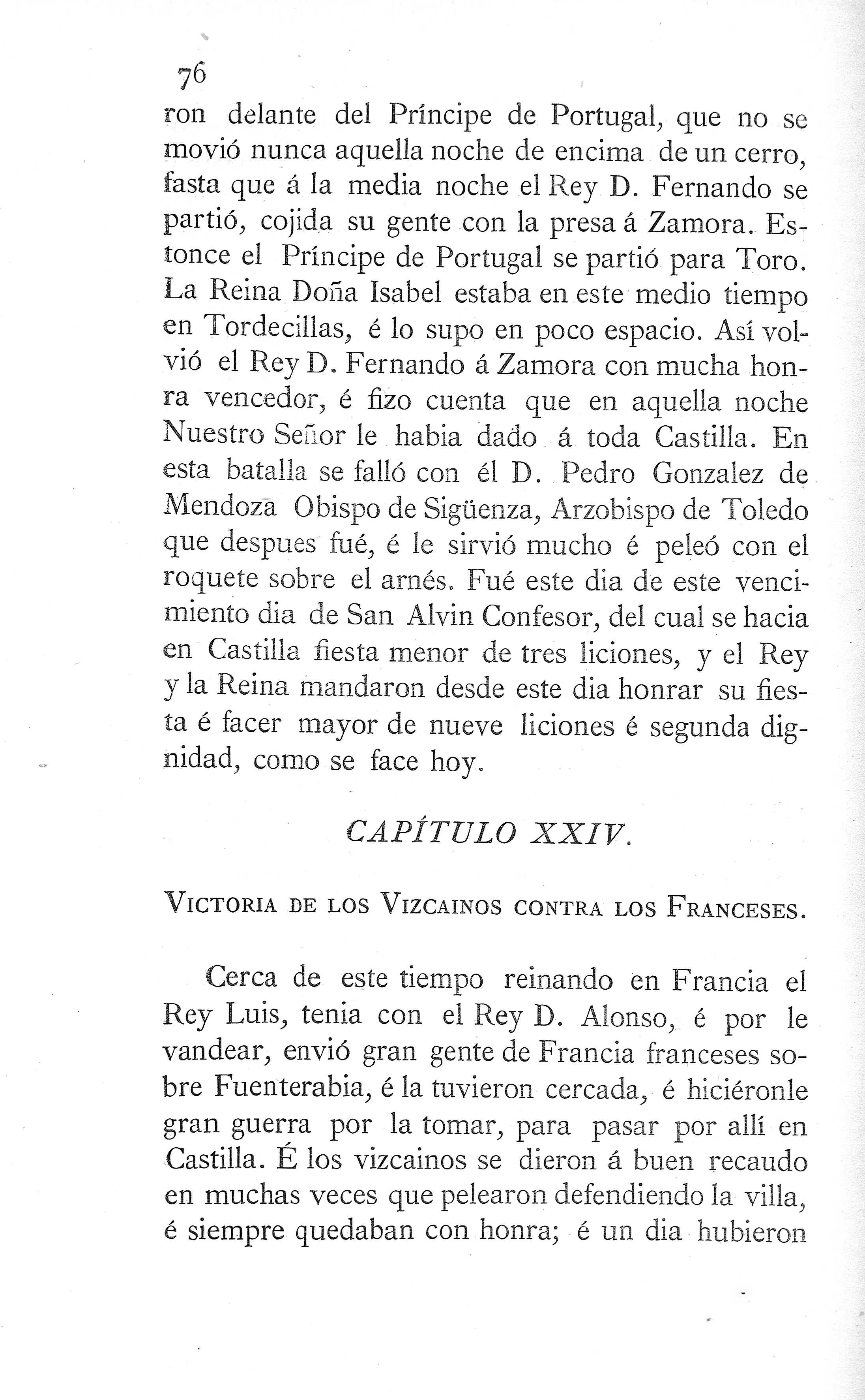 XXIV. Victoria de los vizcaínos contra los franceses