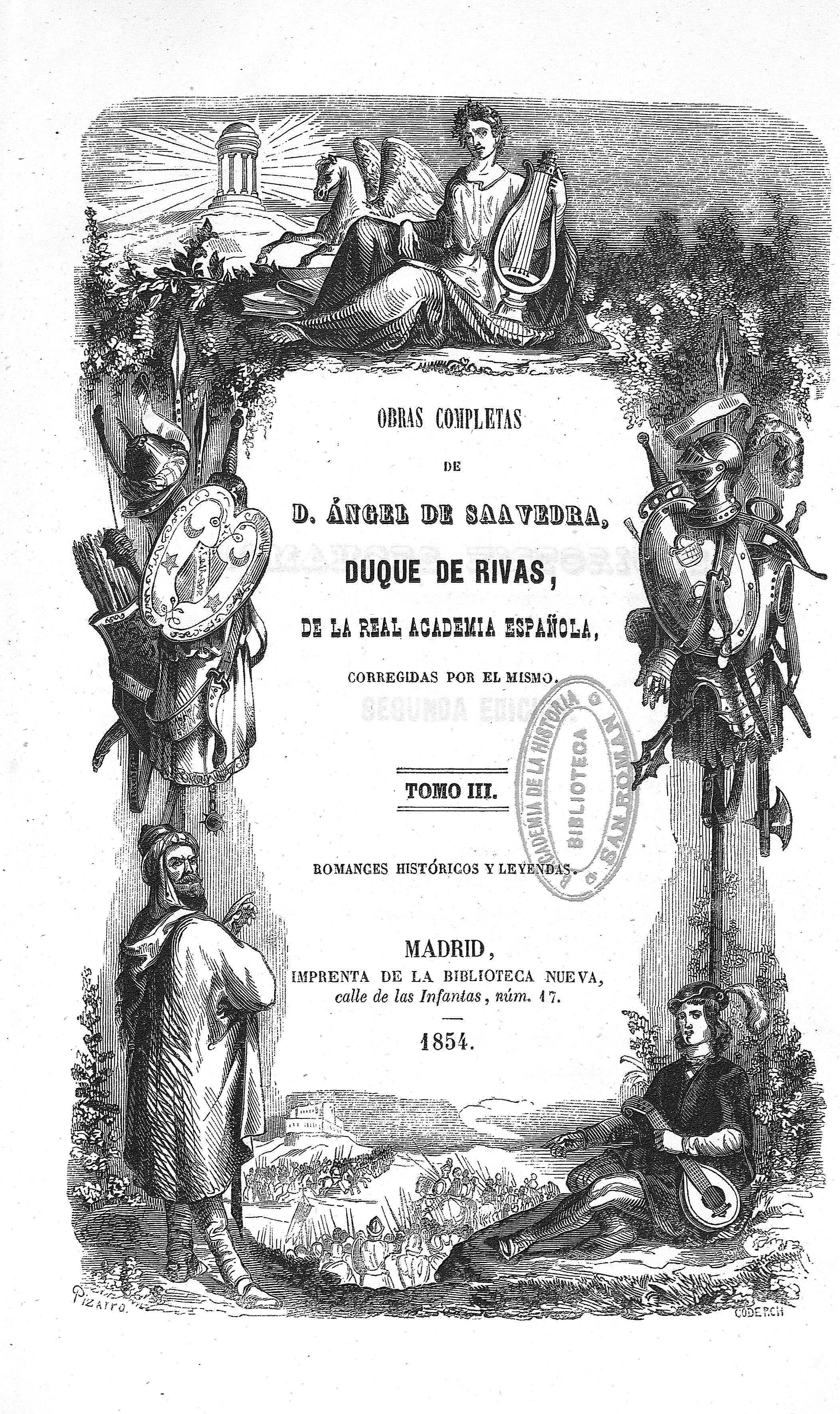 Obras completas de D. Ángel de Saavedra, Duque de Rivas,... Tomo III.
