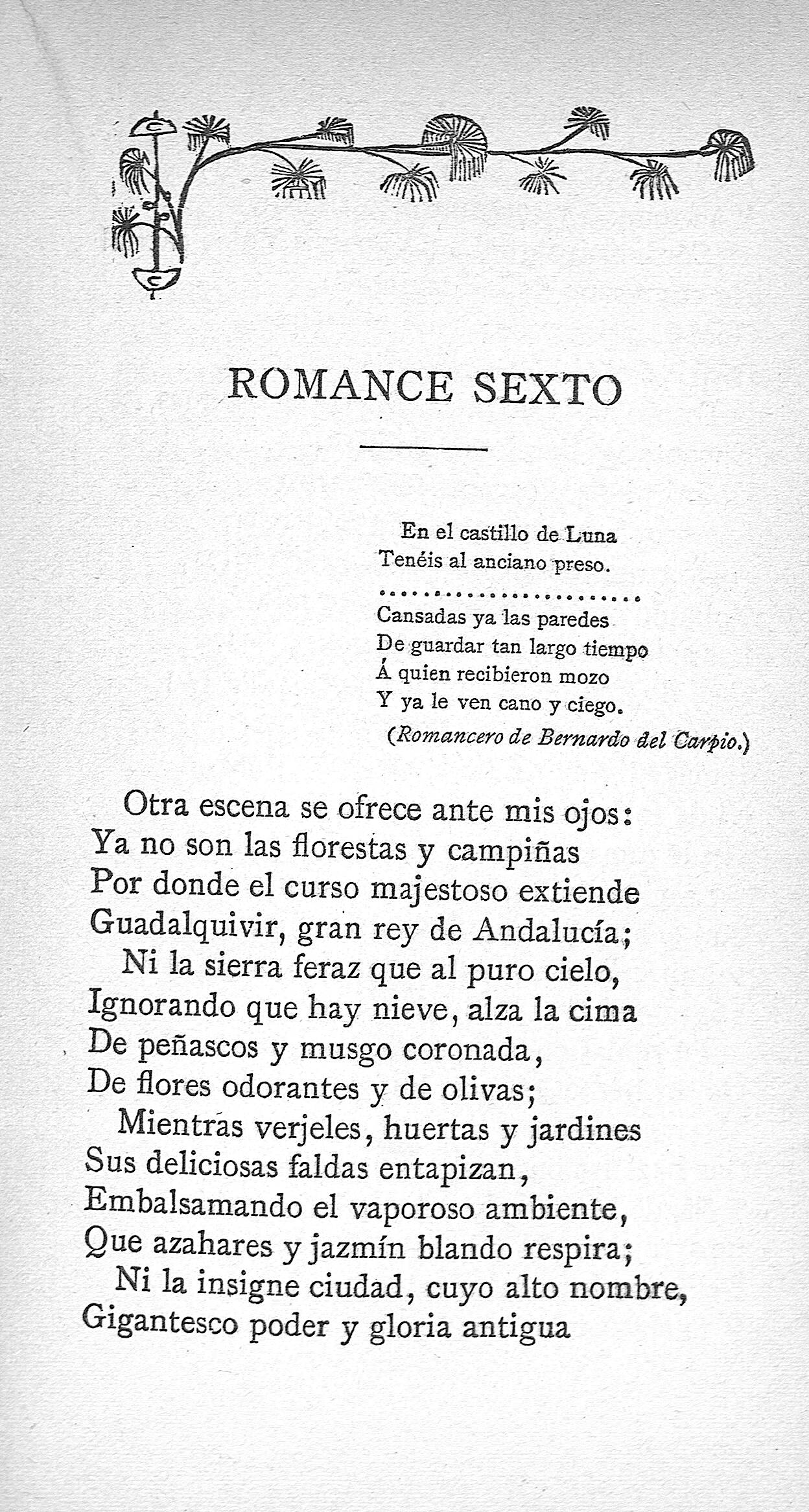 Romance sexto
