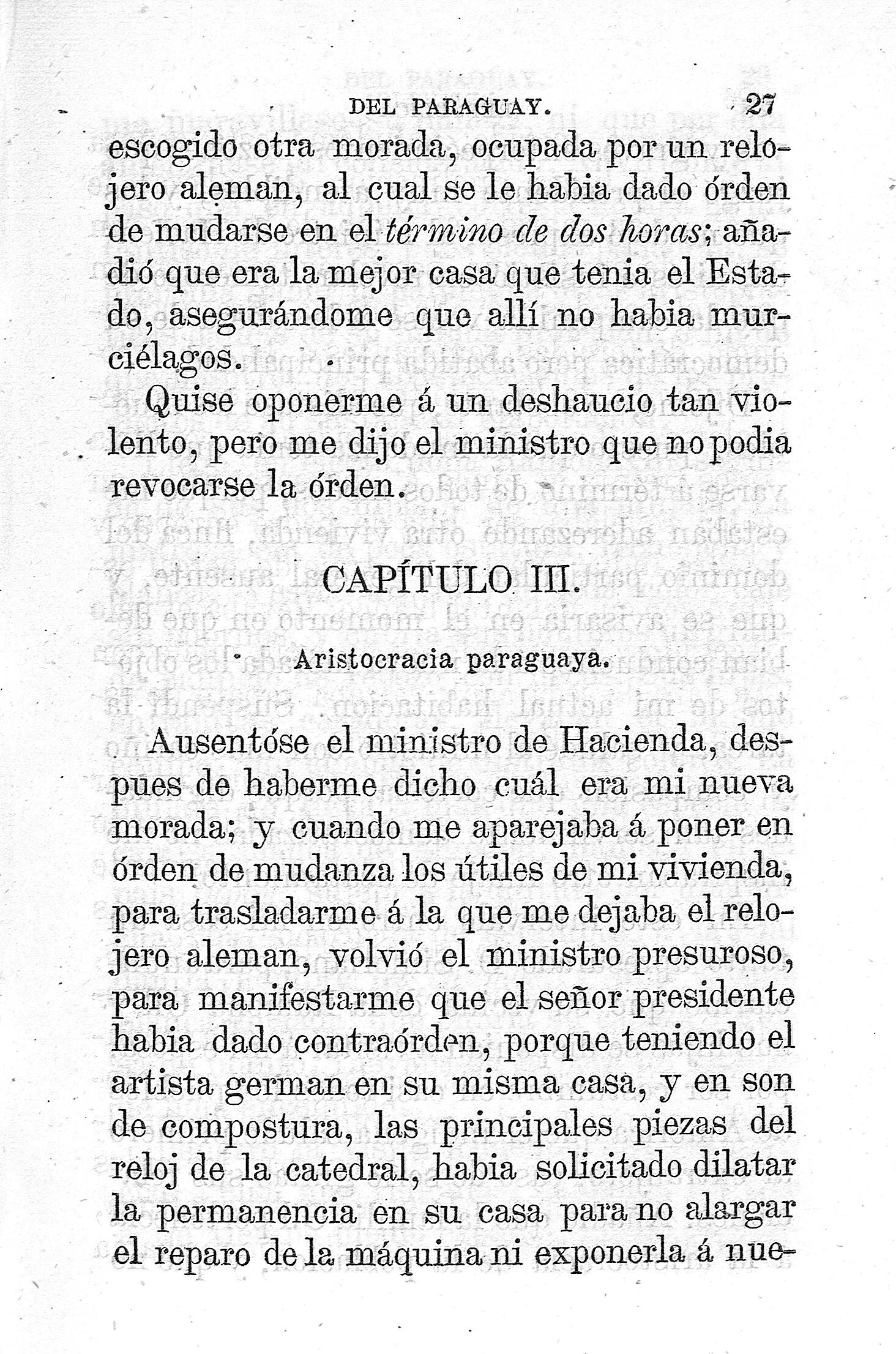 Capitulo III. Aristocracia paraguaya
