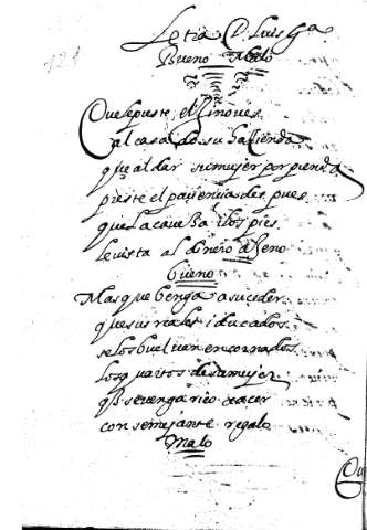 Letra de Luis de Gongora