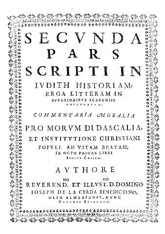 Secvnda Pars Scripti in Ivdith Historiam