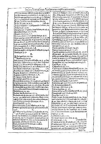 Index literalium Scripturae explicationum