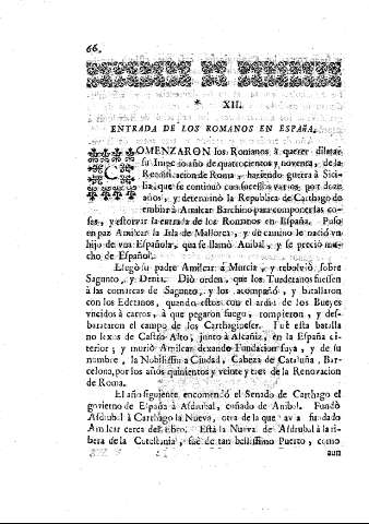 XII. Entrada de los romanos en España.