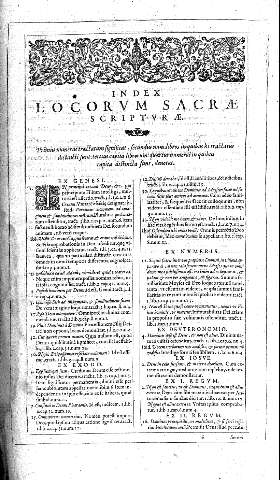 Index locorum sacre scripturae.