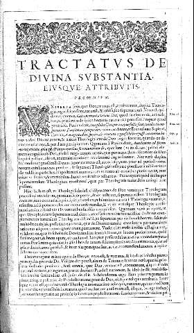 Tractatus de divina substantia eiusque attributis.