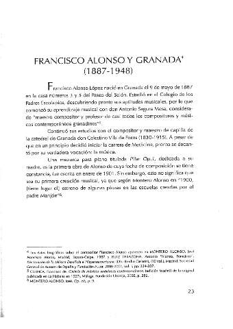 Francisco Alonso y Granada (1887-1948)
