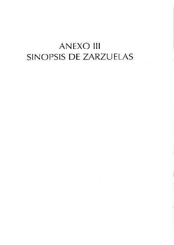 Anexo III Sinopsis de zarzuelas