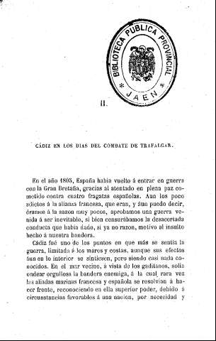 II. Cádiz en los días del combate de Trafalgar