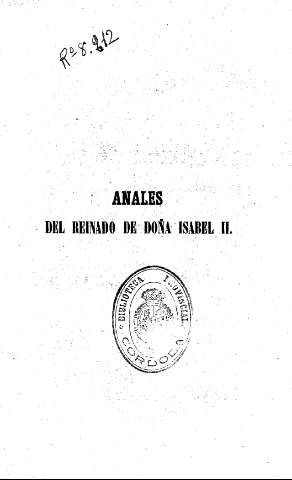 Anales del Reinado de Doña Isabel II.