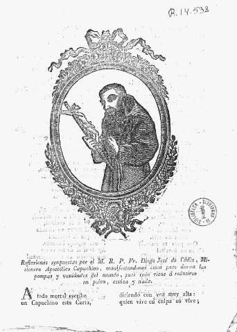 Reflexiones conpuestas por el M.R.P.Fr. Diego José de Cádiz, misionero Apostólico Capuchino, manifestandonos cuan poco duran las pompas y vanidades del mundo ...