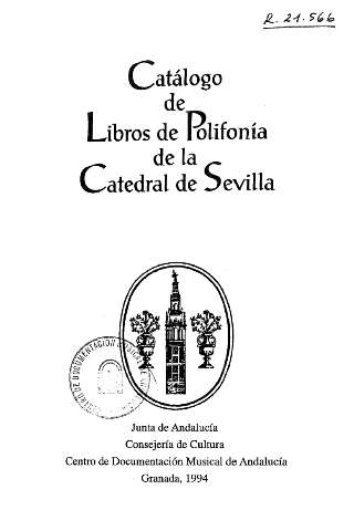 Catálogo de libros de polifonía de la Catedral de Sevilla