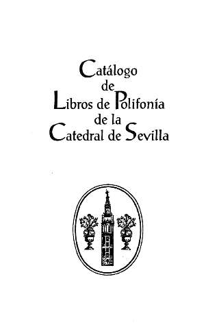 Católogo de libros de polifonía de la Catedral de Sevilla