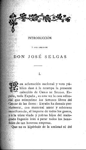 Introducción á las obras de Don José Selgas
