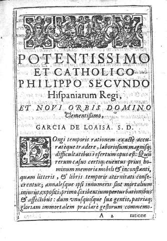 Potentissimo et Catholico Philippo Secundo...