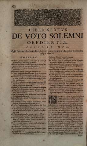 Liber Sextvs. De voto solemni obedientiae