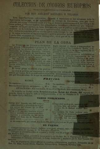 Coleccion de códigos europeos traducidos por Don Alberto Aguilera