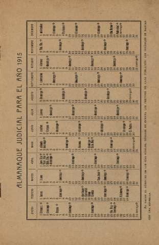 Almanaque judicial para el año 1915