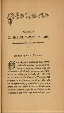 Al señor D. Manuel Tamayo y Baus