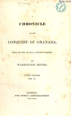 A chronicle of the concquest of Granada 