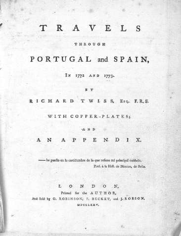 Travels through Portugal and Spain, in 1772 and 1773