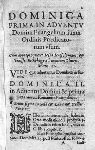[Dominica prima in adventu Domini Evangelium...] 1