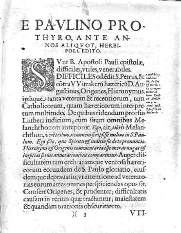 E Paulino Prothyro, ante annos aliquot,...