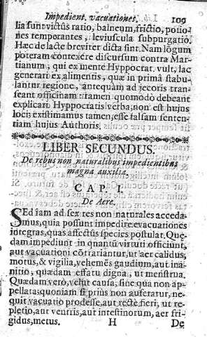 [Liber Secundus. De rebus non naturalibus impedientibus...] 109