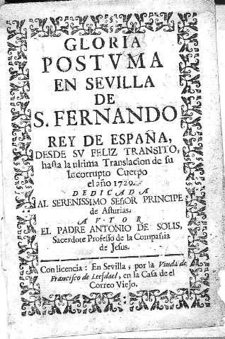 Gloria postuma en Sevilla de S. Fernando...