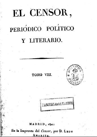 El censor, periódico político y literario. Tomo VIII