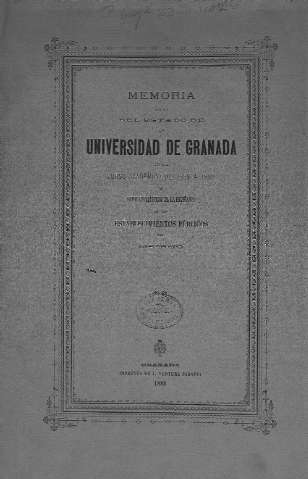 Memoria acerca del estado de la Universidad de Granada