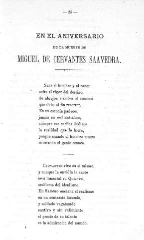 En el aniversario de la muerte de Miguel de Cervantes Saavedra