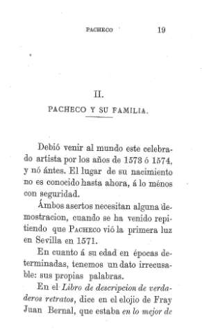 II. Pacheco y su familia.