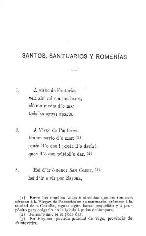 Santos, santuarios y romerías