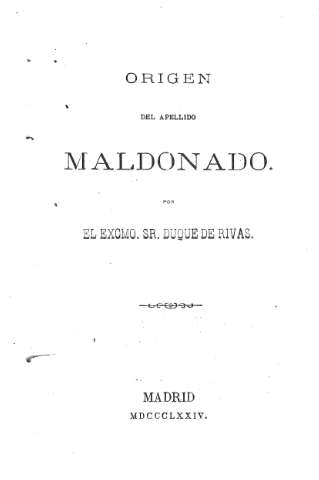 Origen del Apellido Maldonado