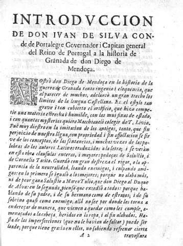 Introdvccion de don Ivan de Silva Conde de Portoalegre...