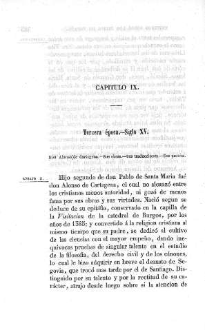 Capitulo IX. Siglo XV.