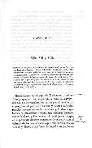 Capitulo I. Siglos XVI y XVII.