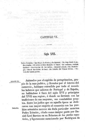 Capitulo VI. Siglo XVII.
