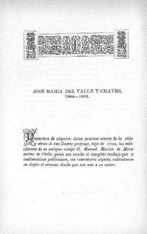 José María del Valle y Chaves