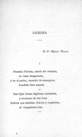 Ligenza - A D. Alfredo Vicenti